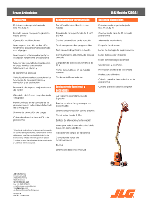 Gumikerekes töretőgémes munkaállványok JLG E300AJ