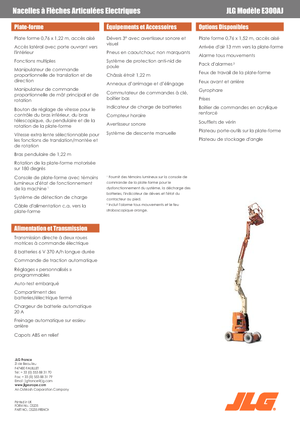 Gumikerekes töretőgémes munkaállványok JLG E300AJ