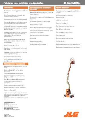 Gumikerekes töretőgémes munkaállványok JLG E300AJ