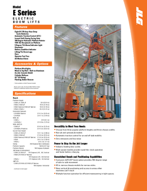 Gumikerekes töretőgémes munkaállványok JLG E400AJP