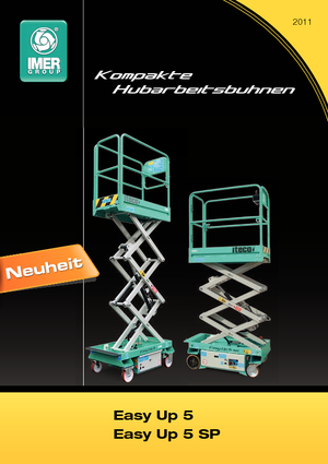 Gumikerekes ollós személyemelők Iteco Easy Up 5 SP