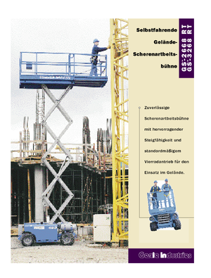 Gumikerekes ollós személyemelők Genie GS-3268 RT