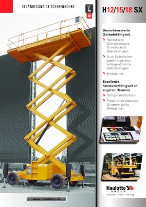 Gumikerekes ollós személyemelők Haulotte H18 SX