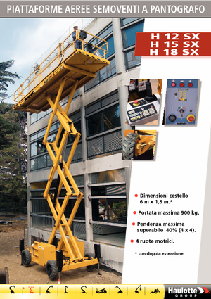Gumikerekes ollós személyemelők Haulotte H18 SX