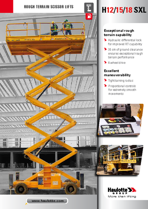 Gumikerekes ollós személyemelők Haulotte H18 SXL