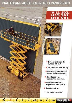 Gumikerekes ollós személyemelők Haulotte H18 SXL