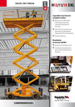 Gumikerekes ollós személyemelők Haulotte H18 SXL