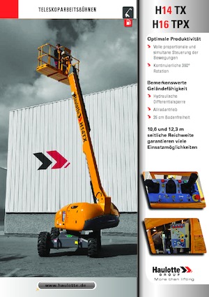 Gumikerekes töretőgémes munkaállványok Haulotte H16 TPX