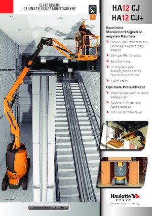 Gumikerekes töretőgémes munkaállványok Haulotte HA12 CJ