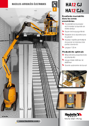 Gumikerekes töretőgémes munkaállványok Haulotte HA12 CJ