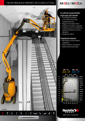 Gumikerekes töretőgémes munkaállványok Haulotte HA12 CJ