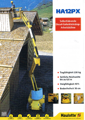 Gumikerekes töretőgémes munkaállványok Haulotte HA 12 PX