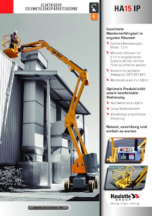 Gumikerekes töretőgémes munkaállványok Haulotte HA15 IP