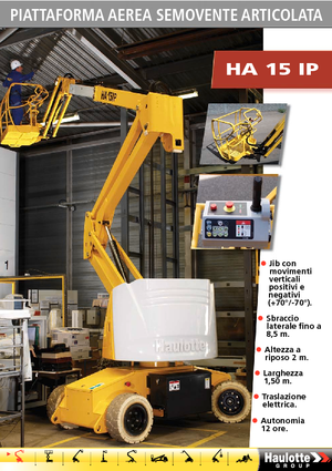 Gumikerekes töretőgémes munkaállványok Haulotte HA15 IP