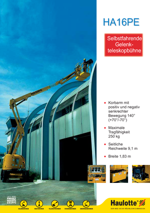 Gumikerekes töretőgémes munkaállványok Haulotte HA 16 PE