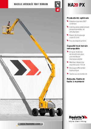 Gumikerekes töretőgémes munkaállványok Haulotte HA 20 PX