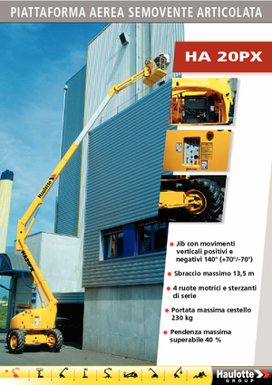 Gumikerekes töretőgémes munkaállványok Haulotte HA 20 PX