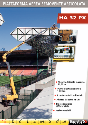 Gumikerekes töretőgémes munkaállványok Haulotte HA 32 PX