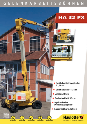 Gumikerekes töretőgémes munkaállványok Haulotte HA 32 PX