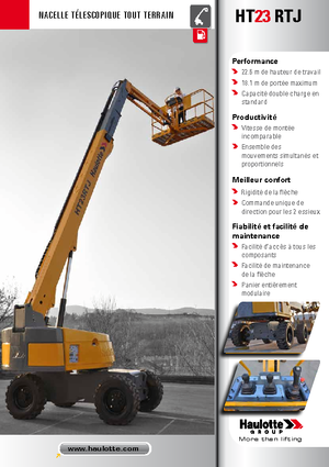 Gumikerekes töretőgémes munkaállványok Haulotte HT23 RTJ PRO