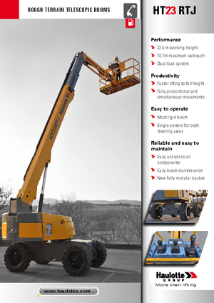Gumikerekes töretőgémes munkaállványok Haulotte HT23 RTJ O