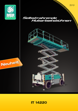 Gumikerekes ollós személyemelők Iteco IT 14220 D