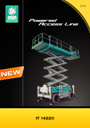 Gumikerekes ollós személyemelők Iteco IT 14220 D