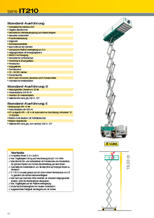 Gumikerekes ollós személyemelők Iteco IT 17210 D