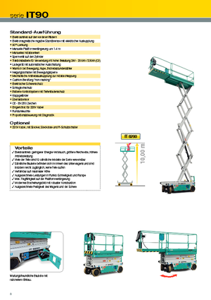 Gumikerekes ollós személyemelők Iteco IT 8290