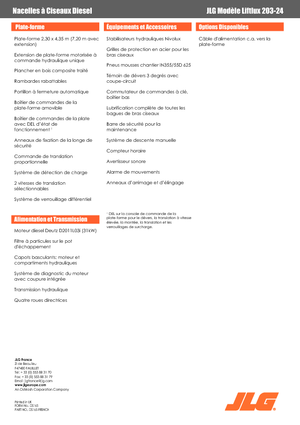 Gumikerekes ollós személyemelők JLG Liftlux 203-24