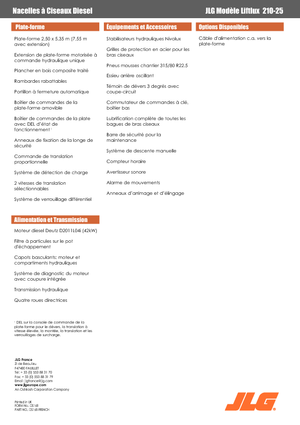 Gumikerekes ollós személyemelők JLG Liftlux 210-25