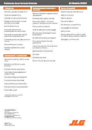 Gumikerekes ollós személyemelők JLG M4069LE