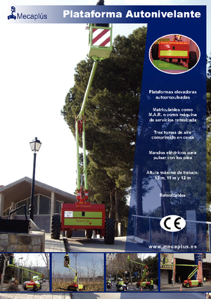 Gumikerekes töretőgémes munkaállványok Mecaplús MTP 12