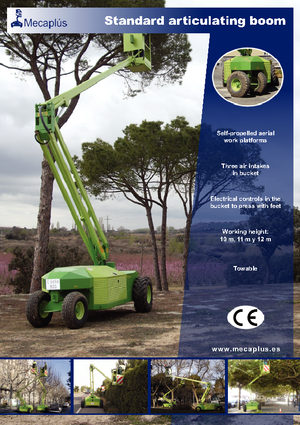 Gumikerekes töretőgémes munkaállványok Mecaplús MTP 12