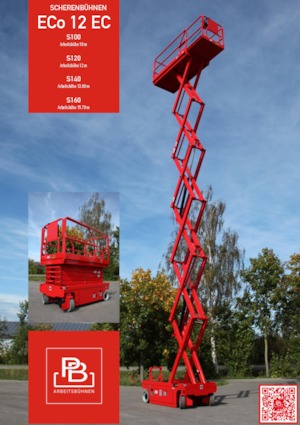 Gumikerekes ollós személyemelők PB PB S140-12EC