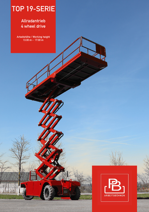 Gumikerekes ollós személyemelők PB PB S175-19E 4x4