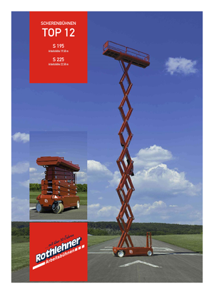 Gumikerekes ollós személyemelők PB PB S195-12E