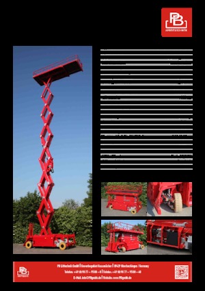 Gumikerekes ollós személyemelők PB PB S270-24D 4x4