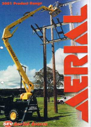 Gumikerekes töretőgémes munkaállványok Aerial Pioneer 17