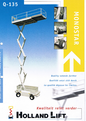 Gumikerekes ollós személyemelők Holland-Lift Q 135 DL 24 4WD P/N