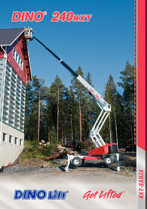 Gumikerekes töretőgémes munkaállványok Dino Lift Rhino 240 RXT