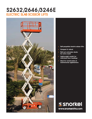 Gumikerekes ollós személyemelők Snorkel S3246E