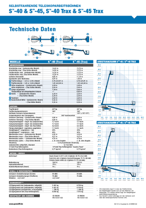 Lánctalpas teleszkópgémes munkaállványok Genie S-45 TraX