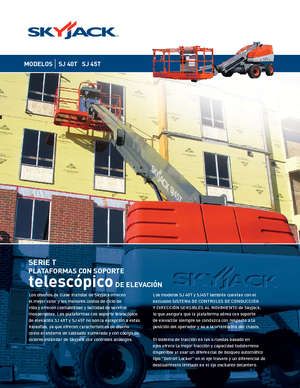 Gumikerekes töretőgémes munkaállványok Skyjack SJ 45 T