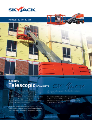 Gumikerekes töretőgémes munkaállványok Skyjack SJ 45 T