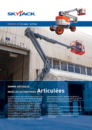 Gumikerekes töretőgémes munkaállványok Skyjack SJ 51 AJ