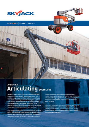 Gumikerekes töretőgémes munkaállványok Skyjack SJ 51 AJ