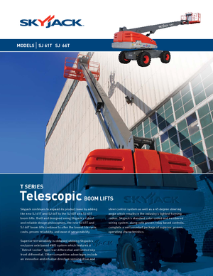 Gumikerekes töretőgémes munkaállványok Skyjack SJ 66 T