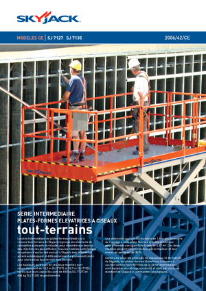 Gumikerekes ollós személyemelők Skyjack SJ 7127