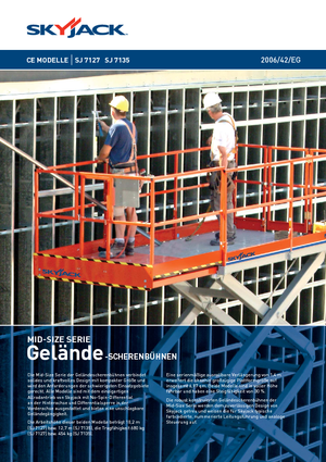 Gumikerekes ollós személyemelők Skyjack SJ 7127